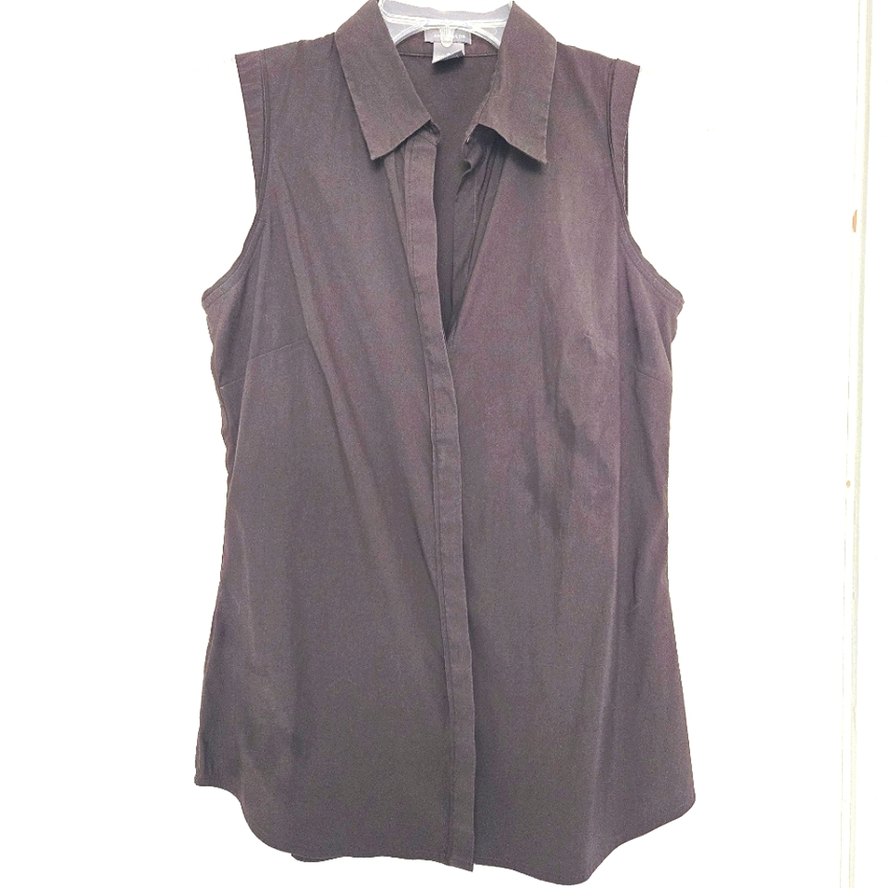 Ann Taylor Cocoa Sleeveless Top